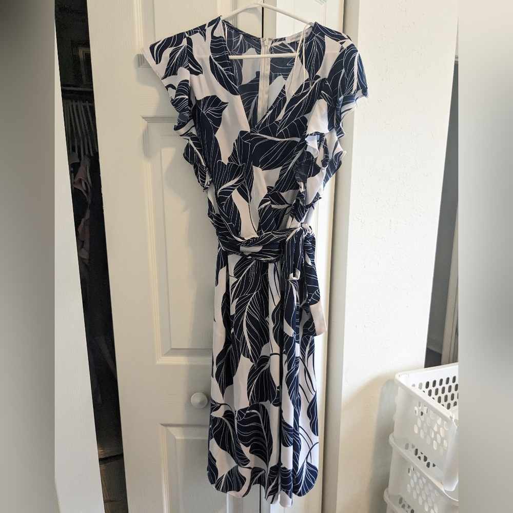 Liz Claiborne faux wrap dress